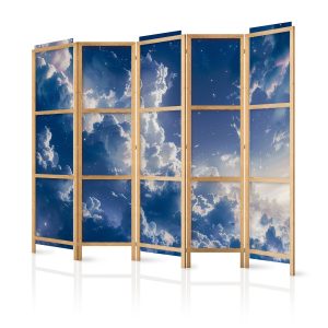 Parawan Japoński 5-panelowy Gwiezdne Chmury 225x172cm 1094722 Parawan Japoński 5-panelowy Gwiezdne Chmury 225x172cm 1094722