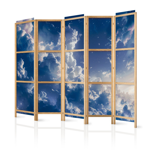 Parawan Japoński 5-panelowy Gwiezdne Chmury 225x172cm 1094722