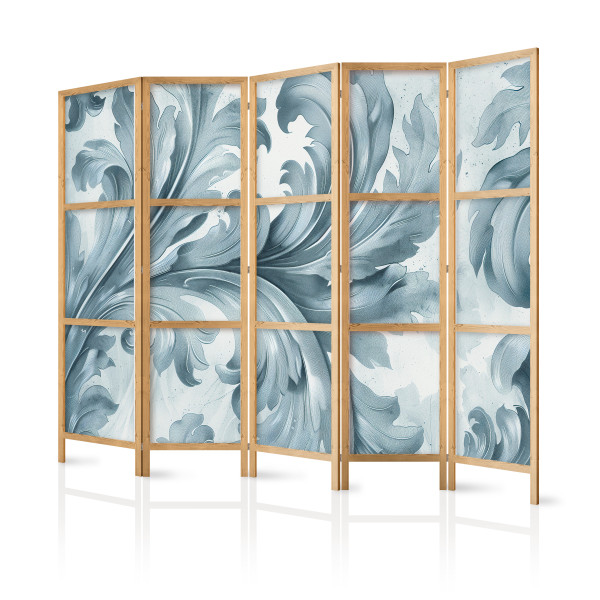 Parawan Japoński 5-panelowy Kamienne Barokowe Ornamenty 225x172cm 1094198