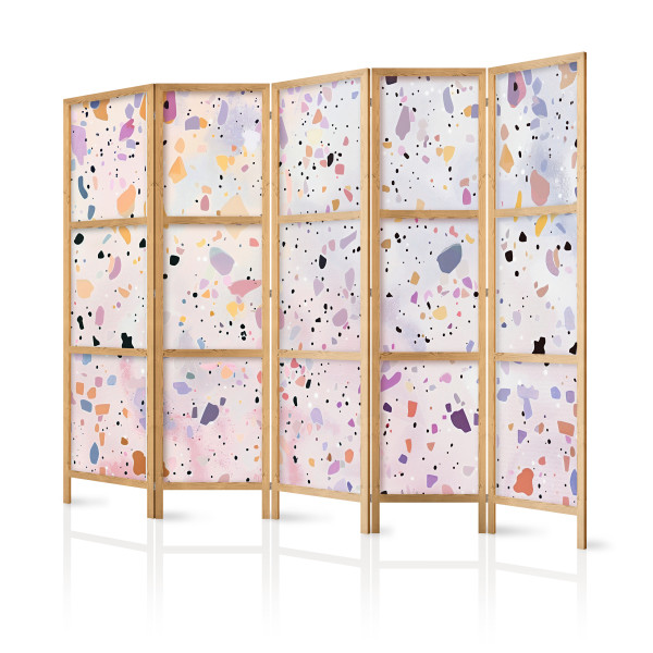Parawan Japoński 5-panelowy Lastriko W Stylu Confetti 225x172cm 1095303