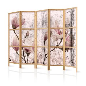 Parawan Japoński 5-panelowy Magnolie Vintage 225x172cm 1095683 Parawan Japoński 5-panelowy Magnolie Vintage 225x172cm 1095683