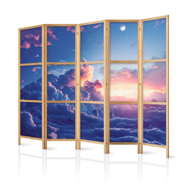 Parawan Japoński 5-panelowy Nocny Koncert W Górach 225x172cm 1094940