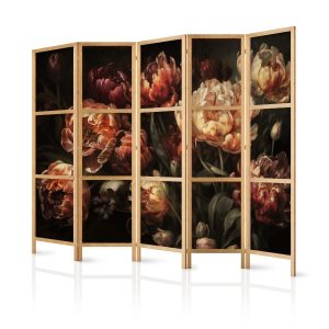 Parawan Japoński 5-panelowy Okazałe Tulipany 225x172cm 1095732 Parawan Japoński 5-panelowy Okazałe Tulipany 225x172cm 1095732
