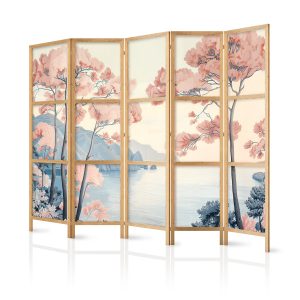 Parawan Japoński 5-panelowy Pejzaż Z Oceanem 225x172cm 1095572 Parawan Japoński 5-panelowy Pejzaż Z Oceanem 225x172cm 1095572