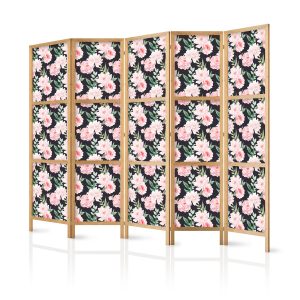Parawan Japoński 5-panelowy Piwonie 225x172cm 1095239