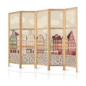 Parawan Japoński 5-panelowy Plac Solny 225x172cm 1094734