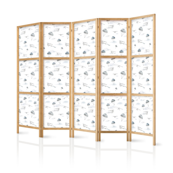 Parawan Japoński 5-panelowy Pokaz Samolotów 225x172cm 1094744