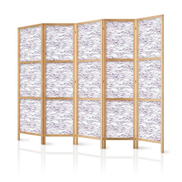 Parawan Japoński 5-panelowy Rybki W Stonowanych Barwach 225x172cm 1094775