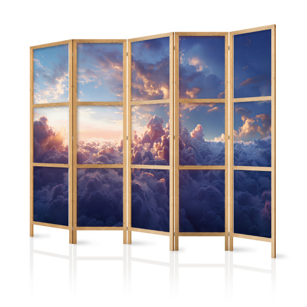 Parawan Japoński 5-panelowy Słońce W Ukryciu 225x172cm 1094724