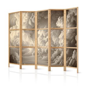 Parawan Japoński 5-panelowy Szept Rozświetlonych Chmur 225x172cm 1095053 Parawan Japoński 5-panelowy Szept Rozświetlonych Chmur 225x172cm 1095053