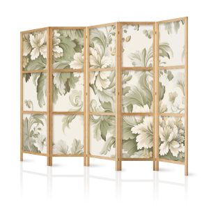 Parawan Japoński 5-panelowy Vintage Kwiaty 225x172cm 1095749 Parawan Japoński 5-panelowy Vintage Kwiaty 225x172cm 1095749