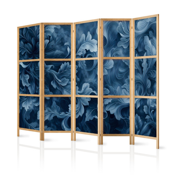 Parawan Japoński 5-panelowy Wiktoriańskie Liście 225x172cm 1095697