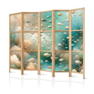 Parawan Japoński 5-panelowy Zjawiskowy Podwodny Krajobraz 225x172cm 1095144 Parawan Japoński 5-panelowy Zjawiskowy Podwodny Krajobraz 225x172cm 1095144