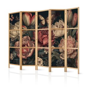 Parawan japoński Kwiaty 225 x 172 cm 1 szt 572361 Parawan japoński Kwiaty 225 x 172 cm 1 szt 572361