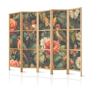 Parawan japoński Kwiaty 225 x 172 cm 1 szt 571249 Parawan japoński Kwiaty 225 x 172 cm 1 szt 571249