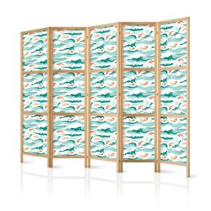 Parawan japoński Zwierzęta 225 x 172 cm 1 szt 571564 Parawan japoński Zwierzęta 225 x 172 cm 1 szt 571564