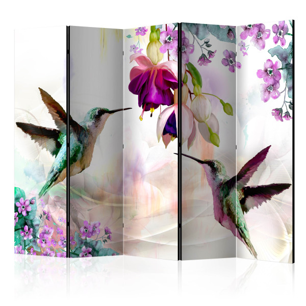 Parawan Jednostronny Kolibry I Kwiaty 225x172cm 1095332