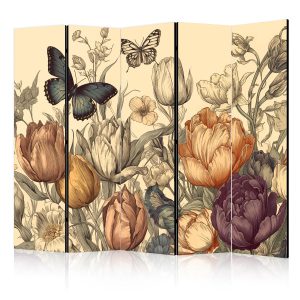 Parawan jednostronny Kwiaty 225 x 172 cm 1 szt 572246 Parawan jednostronny Kwiaty 225 x 172 cm 1 szt 572246