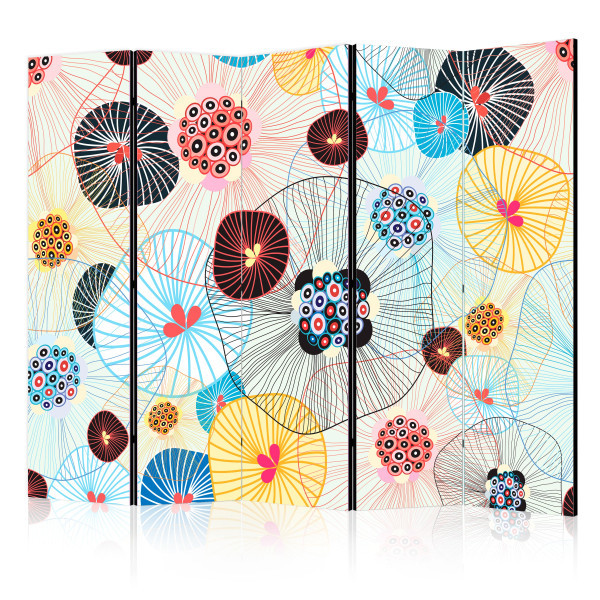 Parawan jednostronny Kwiaty 225 x 172 cm 1 szt 571364