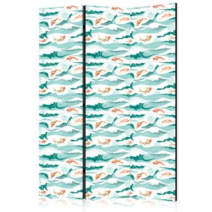 Parawan Jednostronny Ryby Wyskakujące Ponad Fale 135x172cm 1095178