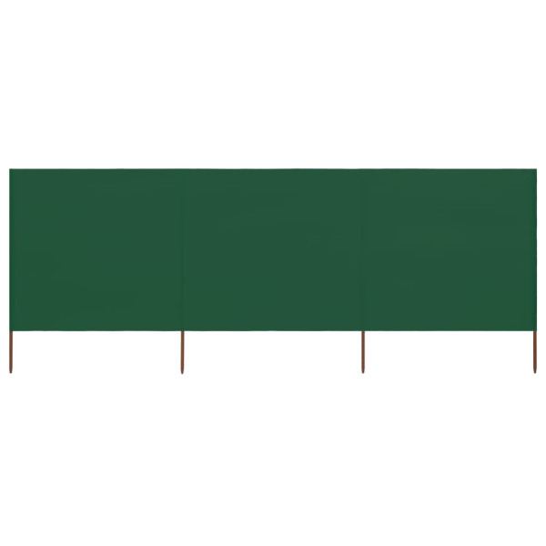 Parawan Ogrodowy Osłona 3-skrzydłowy z tkaniny 400x160 cm zielony 954370