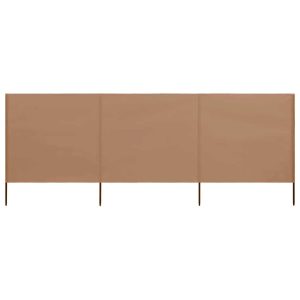 Parawan Ogrodowy Osłona 3-skrzydłowy z tkaniny 400×80 cm taupe 954360 Parawan Ogrodowy Osłona 3-skrzydłowy z tkaniny 400×80 cm taupe 954360