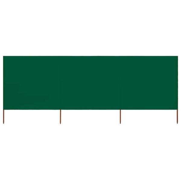 Parawan Ogrodowy Osłona 3-skrzydłowy z tkaniny 400x80 cm zielony 954357