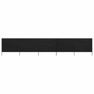 Parawan Ogrodowy Osłona 5-skrzydłowy z tkaniny 600×160 cm czarny 954365 Parawan Ogrodowy Osłona 5-skrzydłowy z tkaniny 600×160 cm czarny 954365