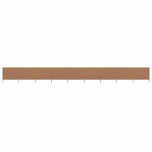 Parawan Ogrodowy Osłona 9-skrzydłowy z tkaniny 1200×120 cm kolor taupe 954342 Parawan Ogrodowy Osłona 9-skrzydłowy z tkaniny 1200×120 cm kolor taupe 954342