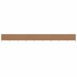 Parawan Ogrodowy Osłona 9-skrzydłowy z tkaniny 1200×160 cm kolor taupe 954337 Parawan Ogrodowy Osłona 9-skrzydłowy z tkaniny 1200×160 cm kolor taupe 954337