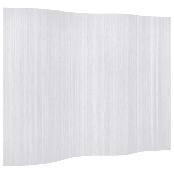Parawan Pokojowy Bambusowy Parawan Dekoracyjny Przegroda Biały 250x165 cm 805291