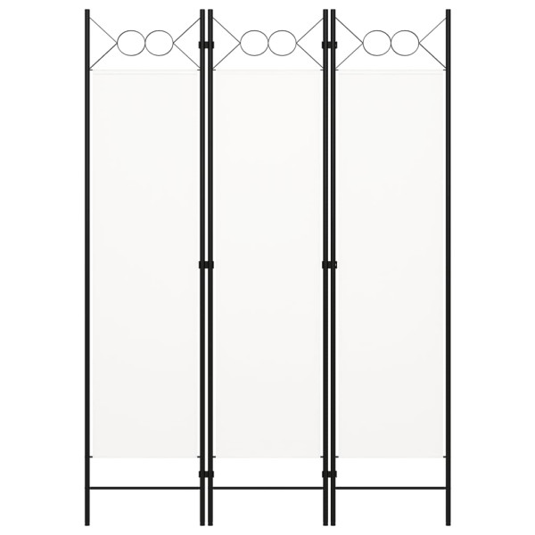 Parawan Pokojowy Biały Parawan Panelowy Dekoracyjny 120 x 180 cm 807869