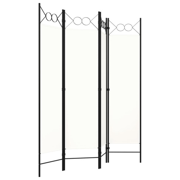 Parawan Pokojowy Biały Parawan Panelowy Dekoracyjny 160 x 180 cm 807860