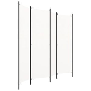 Parawan Pokojowy Biały Parawan Panelowy Dekoracyjny 200 x 180 cm 808500