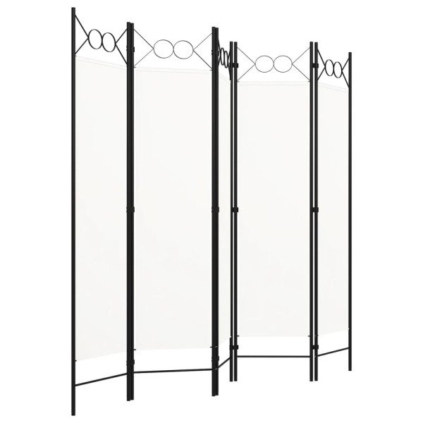 Parawan Pokojowy Biały Parawan Panelowy Dekoracyjny 200 x 180 cm 807871