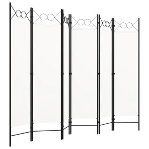 Parawan Pokojowy Biały Parawan Panelowy Dekoracyjny 240 x 180 cm 807870