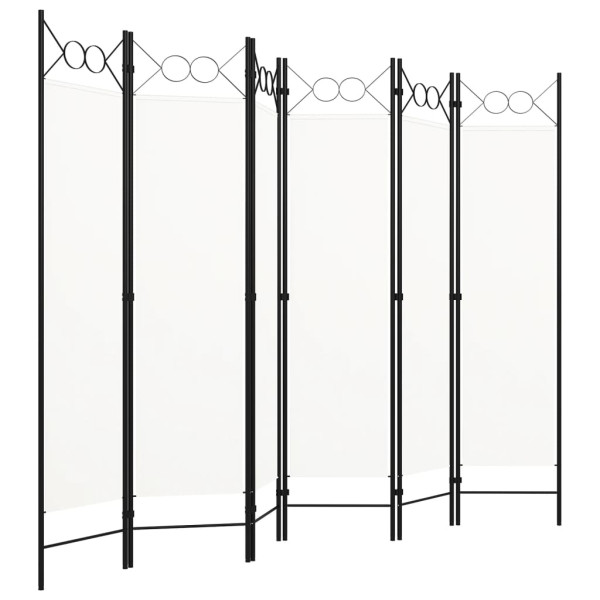 Parawan Pokojowy Biały Parawan Panelowy Dekoracyjny 240 x 180 cm 807870