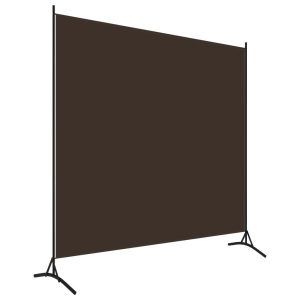 Parawan Pokojowy Brązowy Parawan Dekoracyjny 175 x 180 cm 808488