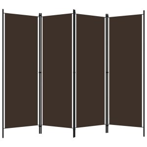 Parawan Pokojowy Brązowy Parawan Panelowy Dekoracyjny 200 x 180 cm 808494