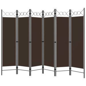 Parawan Pokojowy Brązowy Parawan Panelowy Dekoracyjny 240 x 180 cm 807872