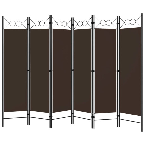 Parawan Pokojowy Brązowy Parawan Panelowy Dekoracyjny 240 x 180 cm 807872