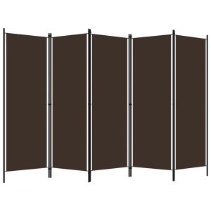 Parawan Pokojowy Brązowy Parawan Panelowy Dekoracyjny 250 x 180 cm 808377