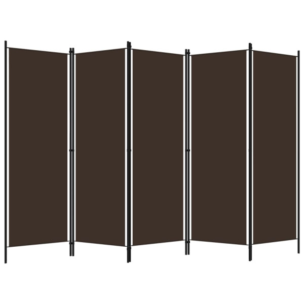 Parawan Pokojowy Brązowy Parawan Panelowy Dekoracyjny 250 x 180 cm 808377