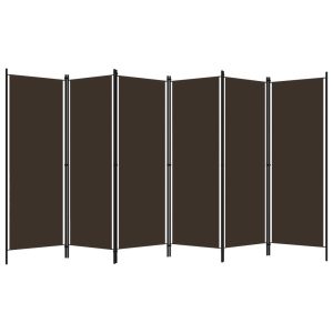 Parawan Pokojowy Brązowy Parawan Panelowy Dekoracyjny 300 x 180 cm 808301