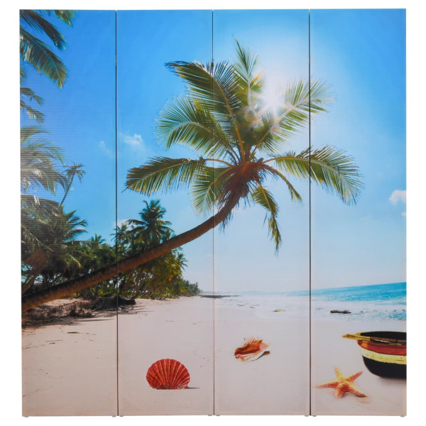 Parawan Pokojowy Dekoracyjny Parawan Składany Motyw Plaży 160x170 cm 808564