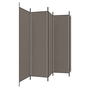 Parawan Pokojowy Dekoracyjny Przegroda Parawan Składany Antracyt 250×200 cm 808412 Parawan Pokojowy Dekoracyjny Przegroda Parawan Składany Antracyt 250×200 cm 808412