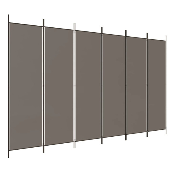 Parawan Pokojowy Dekoracyjny Przegroda Parawan Składany Antracyt 300x200 cm 808361