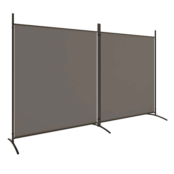 Parawan Pokojowy Dekoracyjny Przegroda Parawan Składany Antracyt 348x180cm 808373