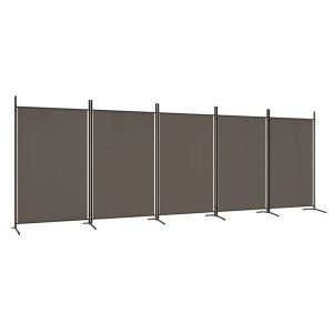Parawan Pokojowy Dekoracyjny Przegroda Parawan Składany Antracyt 433×180 cm 808460 Parawan Pokojowy Dekoracyjny Przegroda Parawan Składany Antracyt 433×180 cm 808460