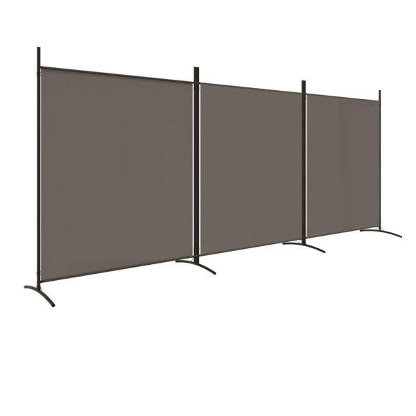 Parawan Pokojowy Dekoracyjny Przegroda Parawan Składany Antracyt 525x180 cm 808532